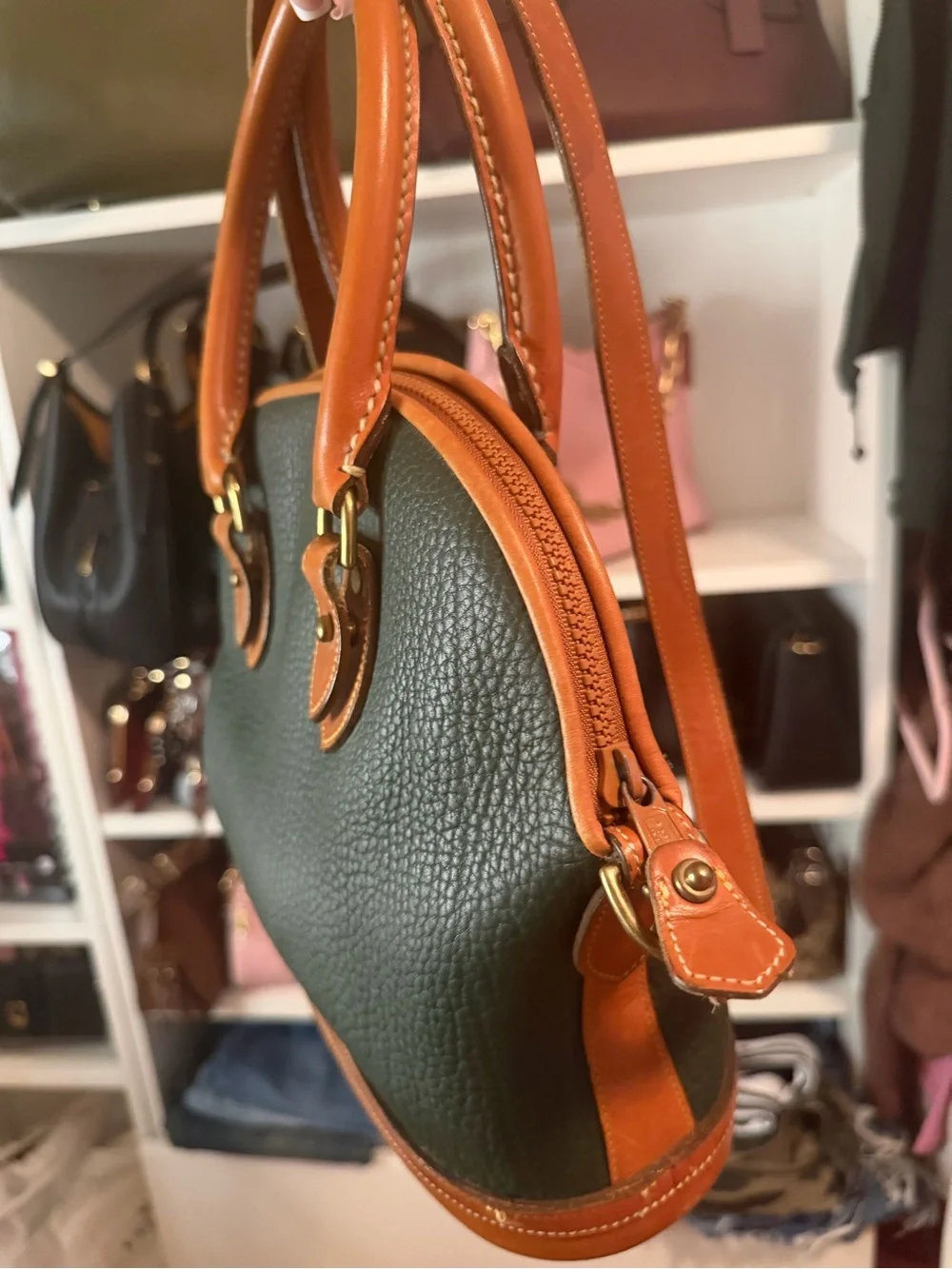 Vintage Dooney & Bourke All-Weather Leather (AWL) Norfolk Satchel